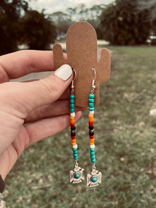 Serape Thunderbird Earrings